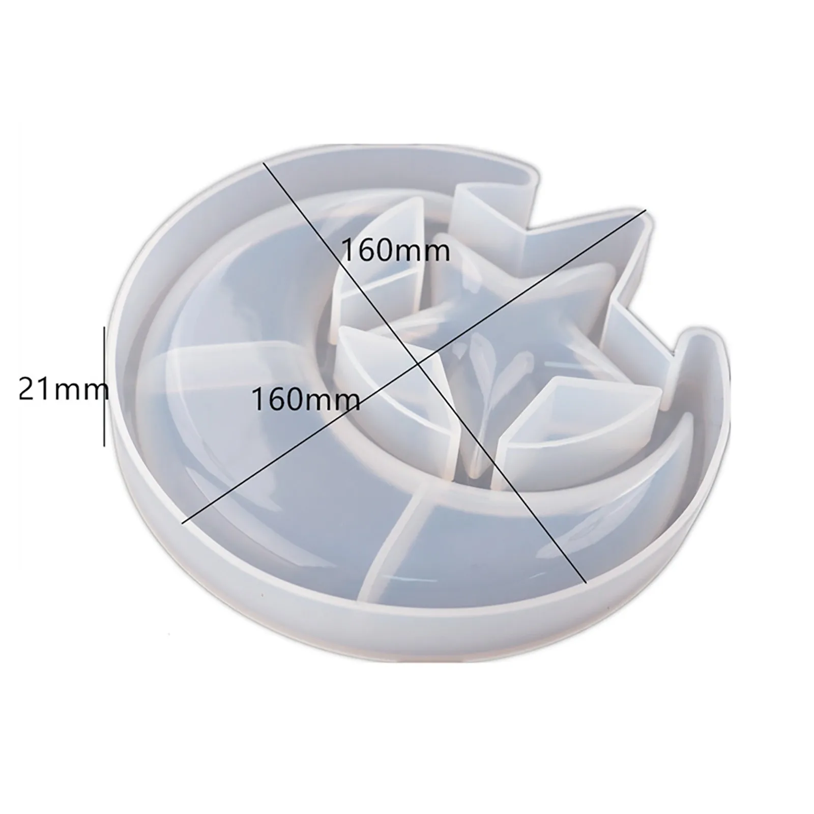 

DIY Resin Casting Silicone Mold Moon Star Jewelry Storage Case Organizer Holder