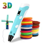 3D Ручка для печати 5 в 2 а 3D Ручка Карандаш DIY 3D Ручка для рисования с ABSPLA нить для детского образования хобби игрушки подарок на день рождения