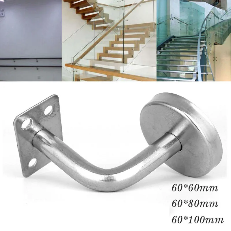 

1Pc 90 Degrees Stainless Steel Wall Mount Support Ladder Wall Handrail Brackets For Stairs Railing Stairway Hardware Accessories