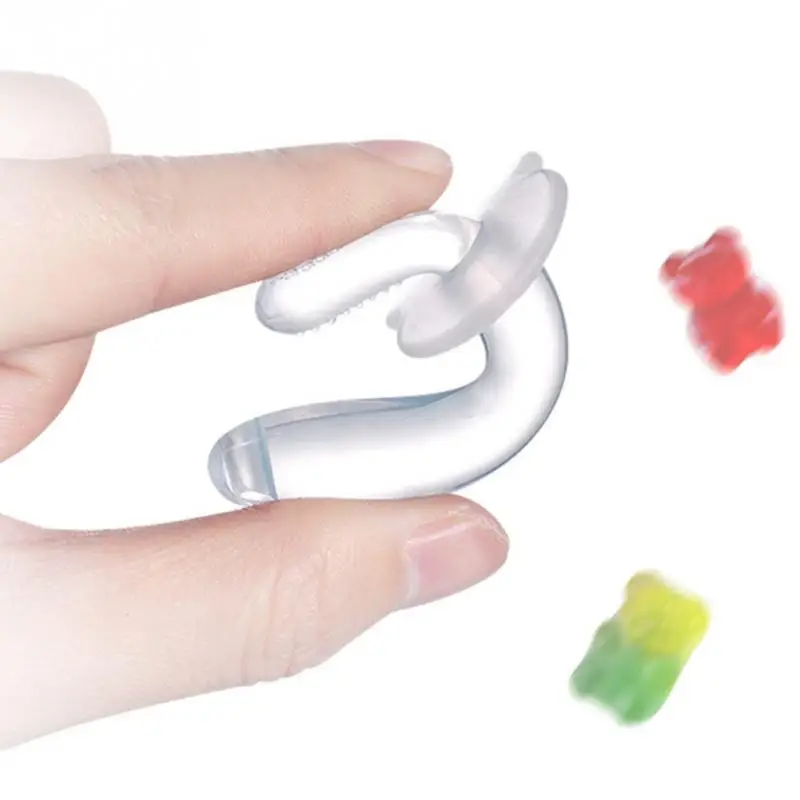

2pcs Ergonomic Training Toothbrush Double Sided Oral Baby Teethers Double-Sided Bump Molar Non-toxic Soft Flexible Easy Clean