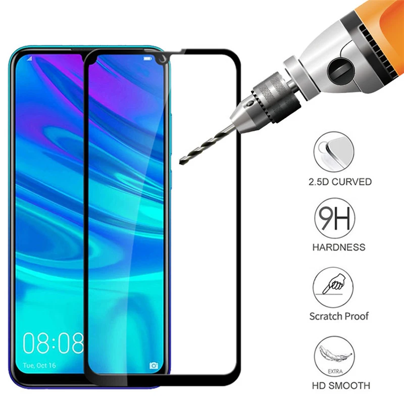 Взрывобезопасное закаленное стекло для Huawei Y6 2019 Y7 Prime Pro полная стеклянная