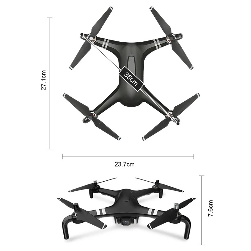 JJRC X7P GPS Дрон Квадрокоптер с оптической 1 2 км Летающий + 5G Wi-Fi FPV 4K HD Камера RTF