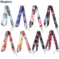 blinghero mix anime lanyard for keys cool phone neck strap lanyard fashion id badge holder gifts bh0434