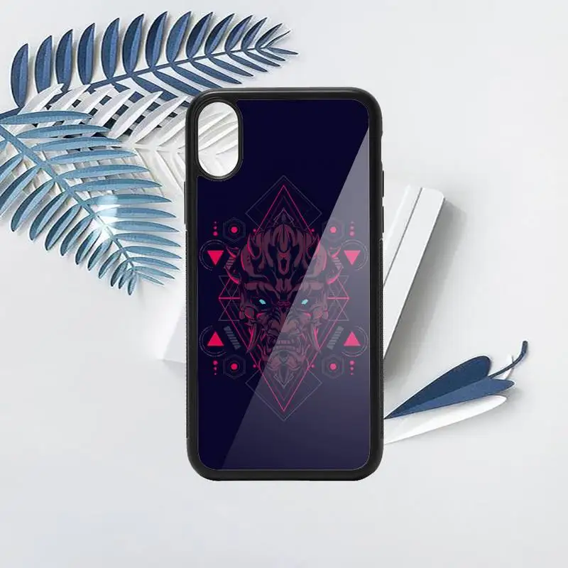 

Japanese fashion samurai oni mask Phone Case TPU For iPhone X XR XS 11 12 mini Pro MAX 6 6S 7 8 Plus SE 2020
