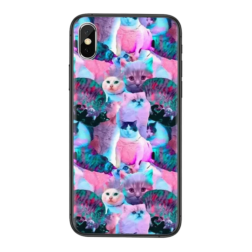 Для Apple iPhone 5 5C 5S SE SE2020 6 6S 7 8 11 12 Mini Plus Pro X XS Max XR места для покупки красочный Кот