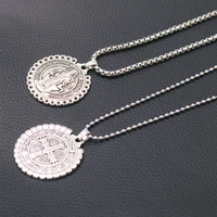 1pcs silver plated christian cspb holy father pendant necklace christian men and women diy religious handicrafts findings a1019