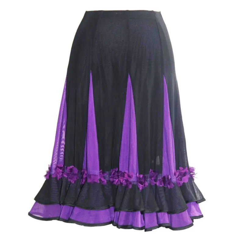 B женское платье для танцев в стиле пэчворк широкая юбка латинских бальное