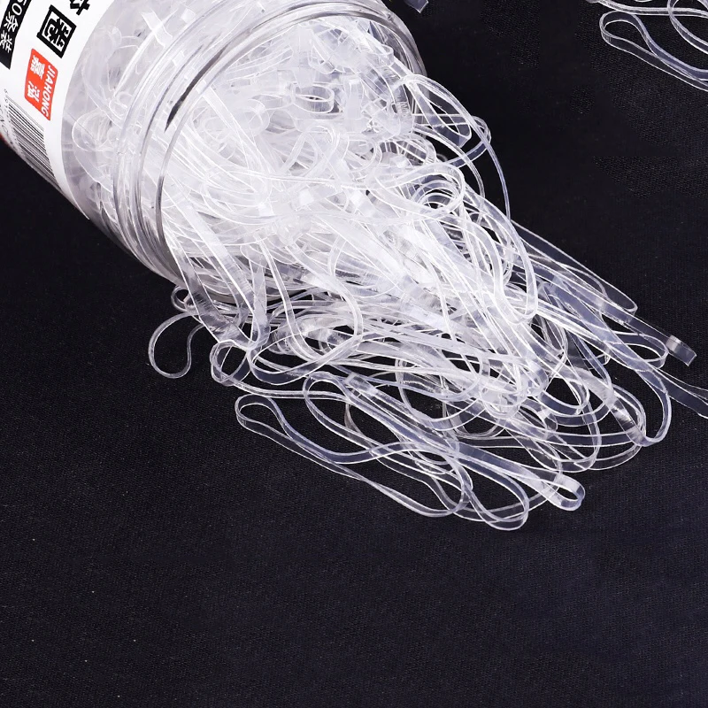 

1000pcs/pack Transparent Hair Elastic Rope Rubber Band for Women Girls Bind Tie Ponytail Holder Accessories Hair Styling Tools