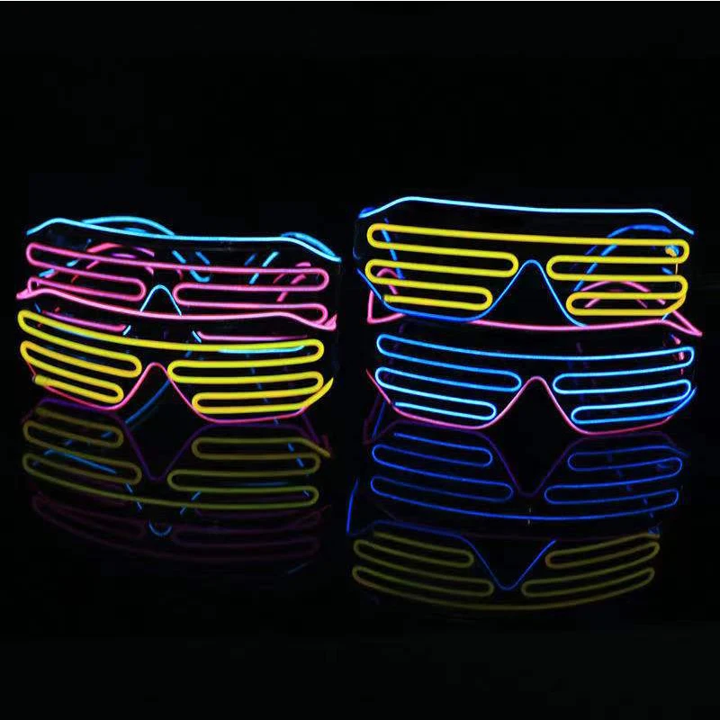 

LED neon EL glasses battery box ambient light suitable for concerts, bars, parties, cheerleaders, toys gifts Holiday celebration
