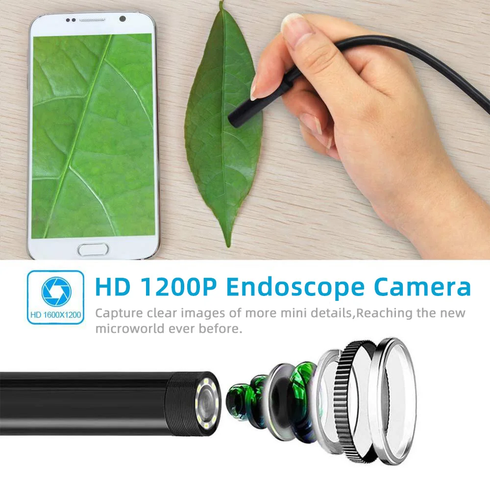 USB эндоскоп с гибким зондом для осмотра|Камеры видеонаблюдения| |