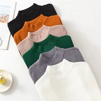 2021 new korean fashion casual v neck sweater women sexy bottomed knitted sweater nice warm ol woman sweaters female bvpk