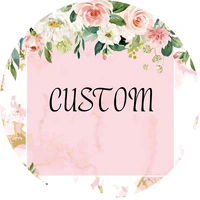 custom link circle round background kids birthday party decor table cover photography backdrop photo studio