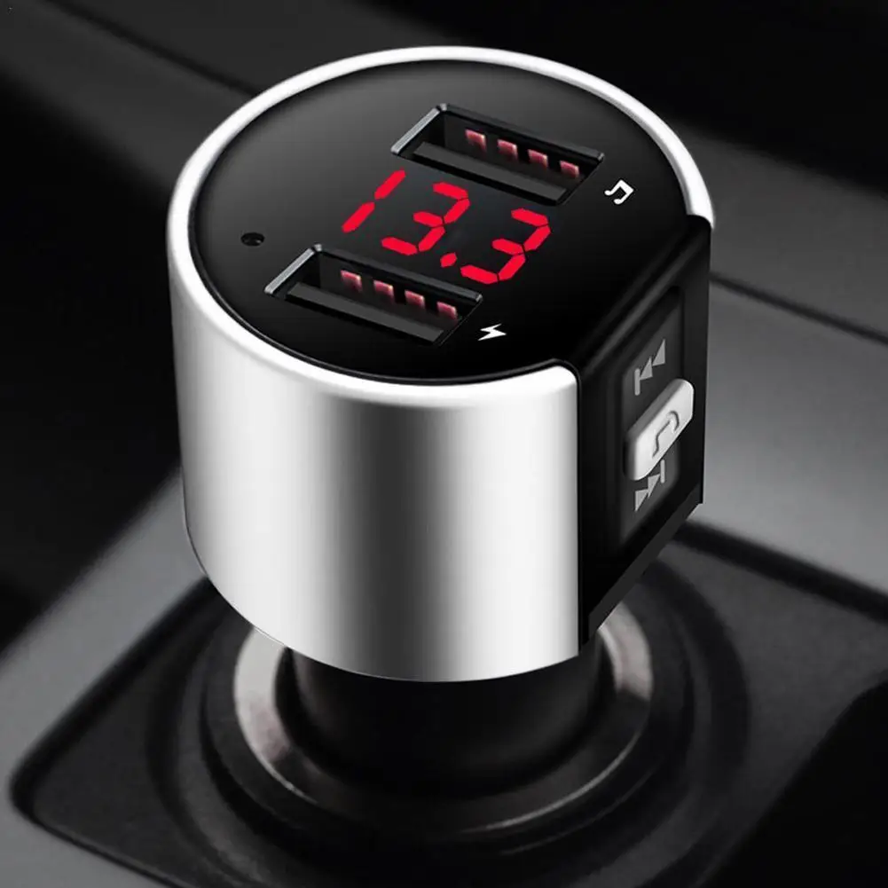 FM-трансмиттер автомобильный с 2 USB-портами и поддержкой Bluetooth 4 | Автомобили