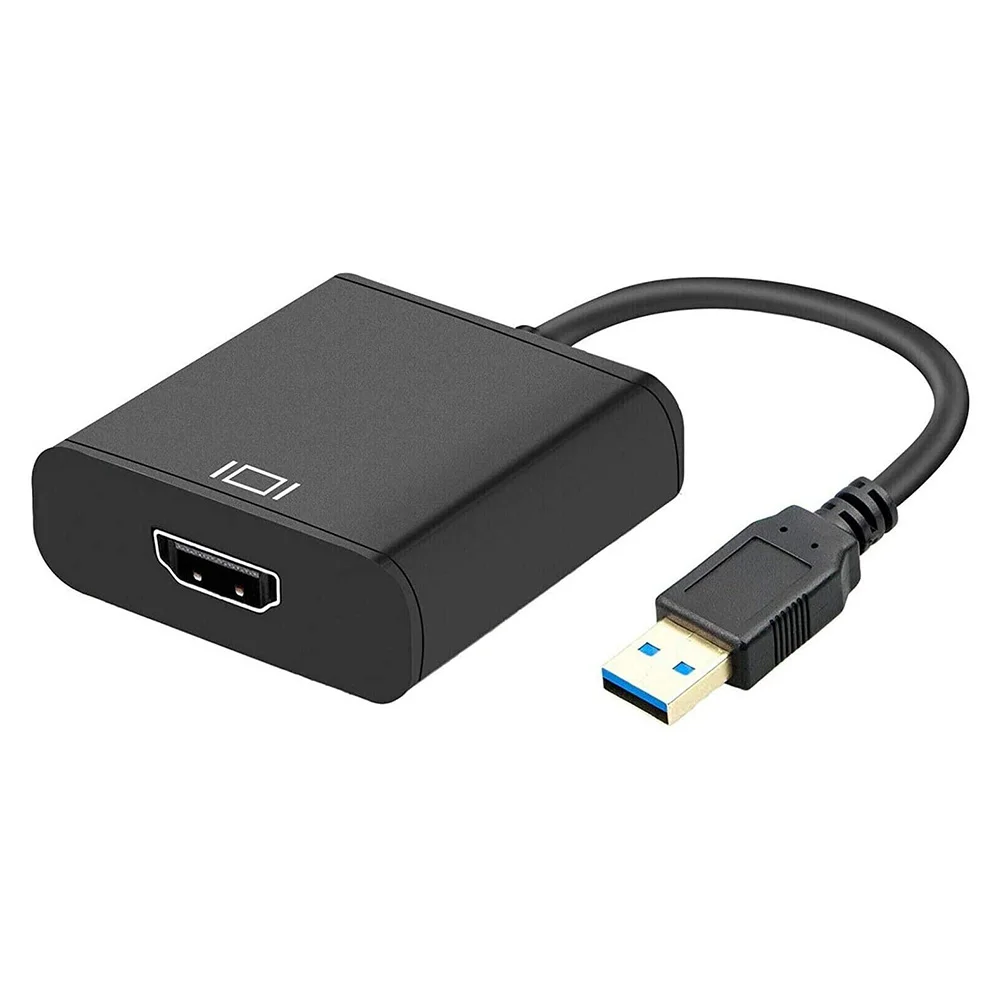 Кабель переходник с USB 3 0 на HDMI для Windows 7/8/10 PC 1080P Full HD|Компьютерные кабели и
