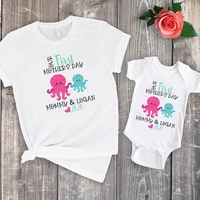 first mothers day mom and daughter matching clothes summer mom and baby shirts first mothers day print short big sister