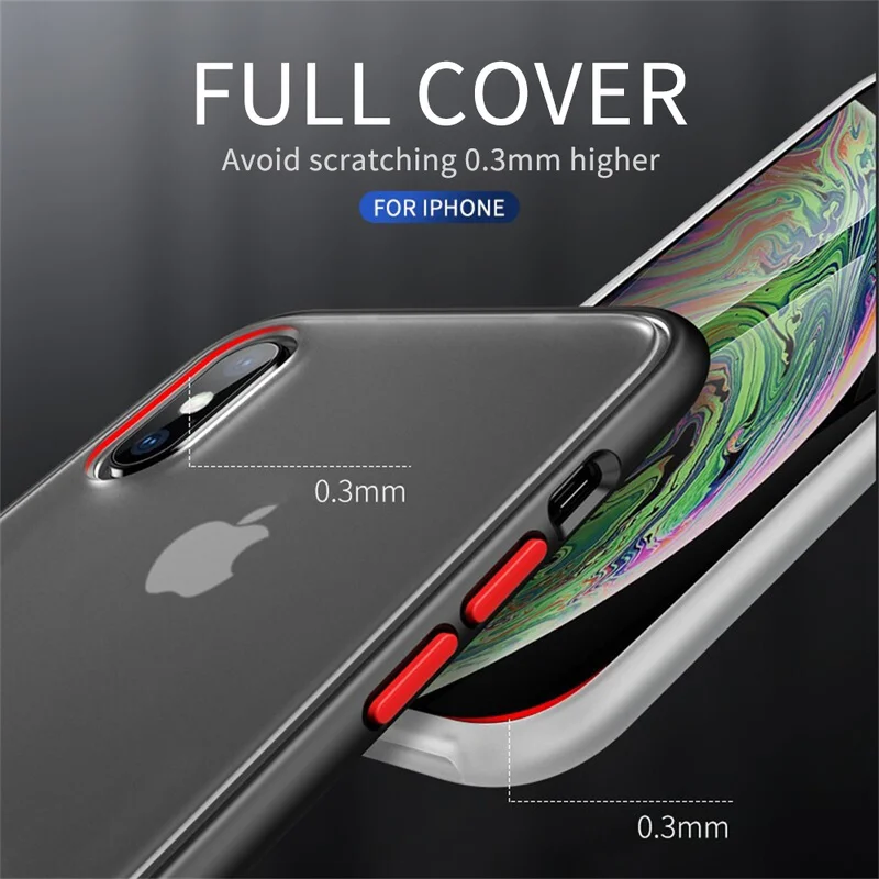 UPaitou Матовый Жесткий Чехол для iPhone SE 2020 11 Pro X XR XS Max 8 7 7G 6 6s Plus Прозрачный Роскошный