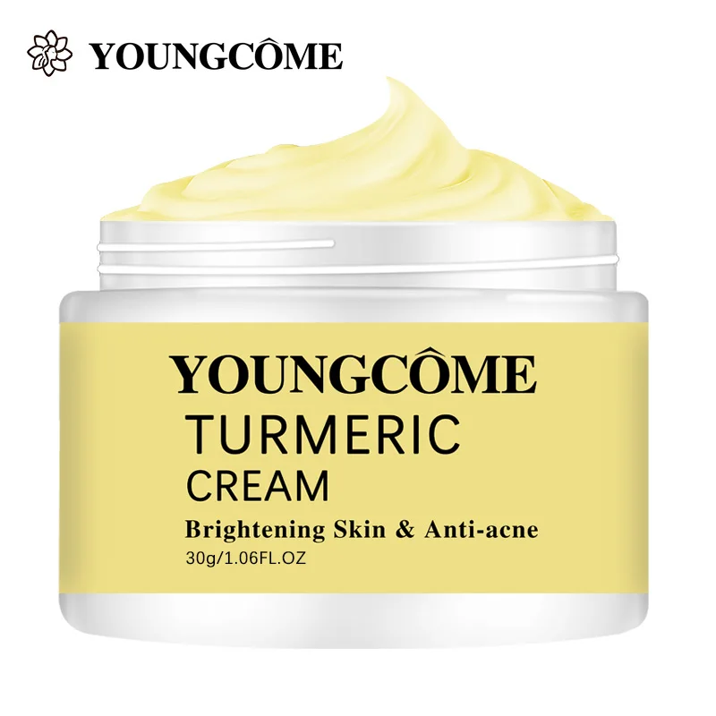 

YOUNGCOME куркума крем выцветает шрамы пятна против акне удаление черных точек Осветляющий питательный подтягивающий уход за кожей