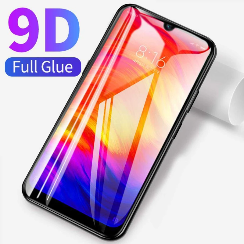 Закаленное стекло пленка 9D HD защита поверхности экрана для Xiaomi mi 8 9 A2 и красный Note
