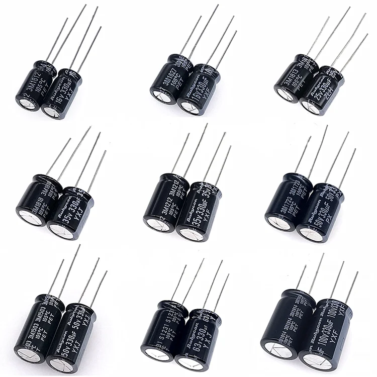 

2-50pcs 100UF 220UF 330UF 470UF 680UF 1000UF 1500UF 2200UF 3300UF High Frequency Low ESR Aluminum Capacitor 10V 16V 25V 35V