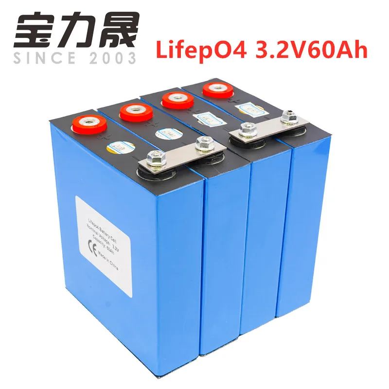 Новый 1 шт. 3 2 В 60Ah 55AH 50AH lifepo4 аккумулятор 3000 цикл 12V60AH EV RV Ремонтный комплект