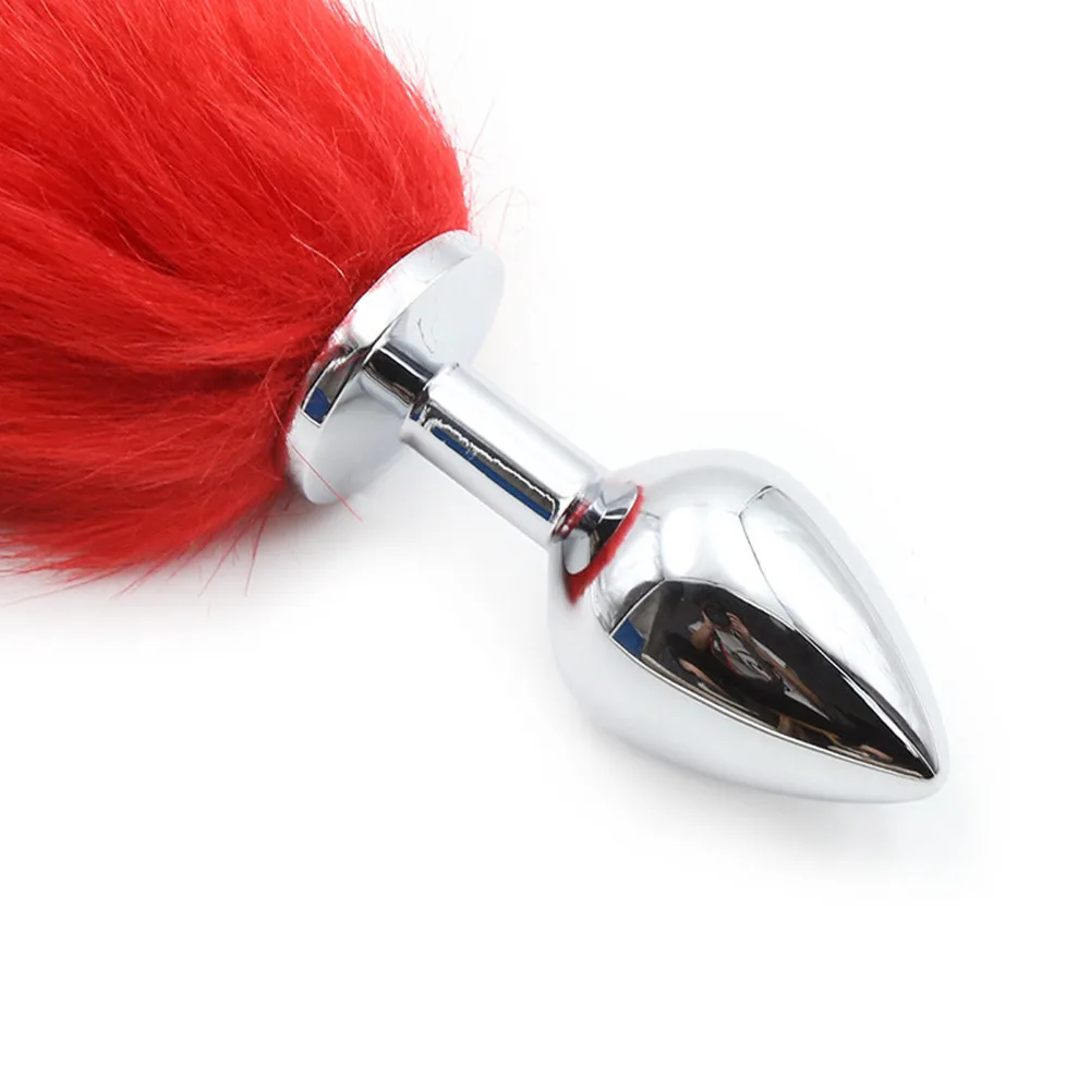 Металлические анальные игрушки лисий хвост Анальная пробка эротические для