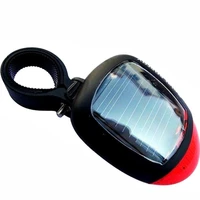 solar bicycle taillight highlight charging sign flashing light mountain bike waterproof road bike electric car horn