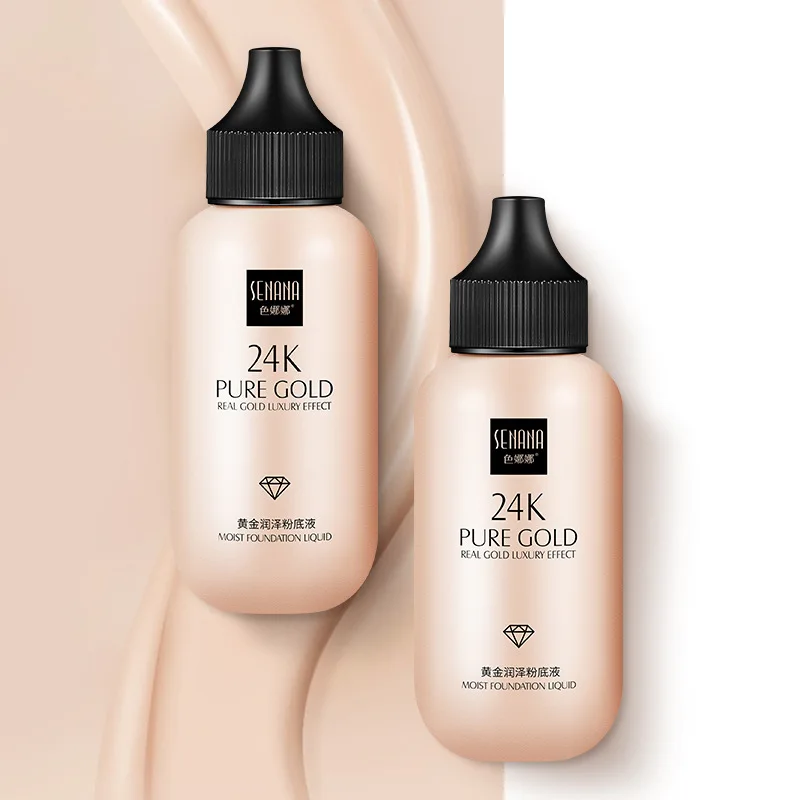 

Senana 24K Pure Gold Luxury Effect Face Primer Cream Makeup Oil Control Facial Skin Care Lotion