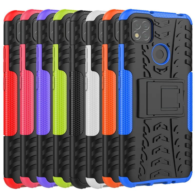 Чехол для Xiaomi Redmi 9C Цветной силиконовый резиновый твердый защитный чехол 9A Note 9 Poco