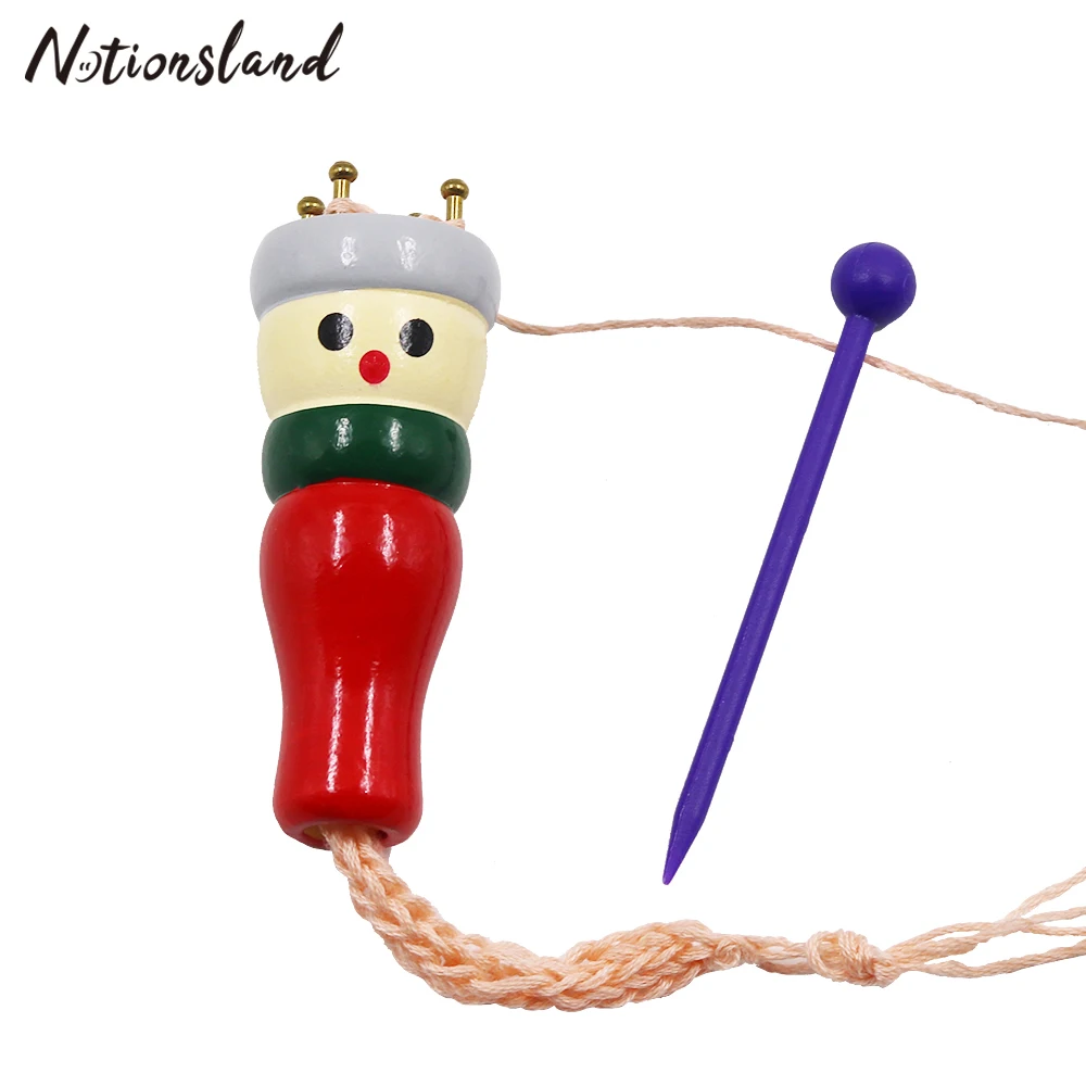 1 шт. пряжа шерсть вязальщица дерево Вязание Долли Ремесло ткацкий станок Веревка