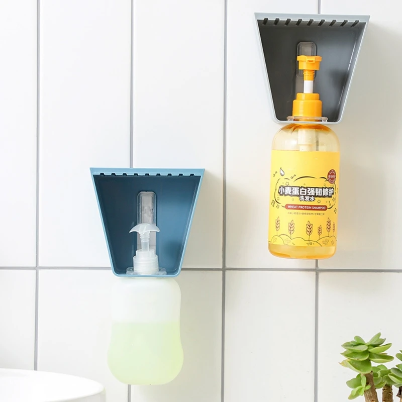 

2 in 1 Bathroom Soap Rack Wall Mounted Double Layer Storage Box Shampoo Hanger