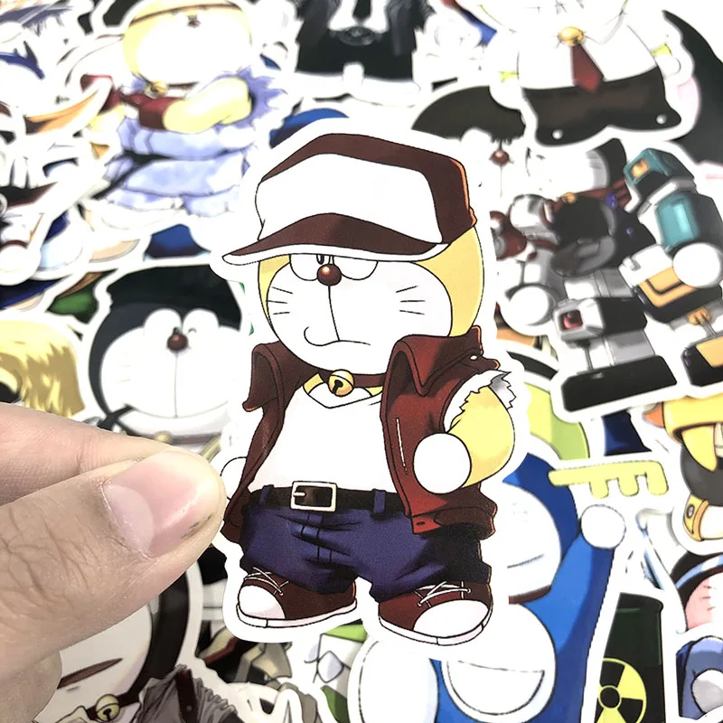50-100 шт/Setanime Doraemon забавные граффити наклейки s водонепроницаемый для скейтборда Hydro Fask мотоцикл ноутбук телефон мультфильм стикер