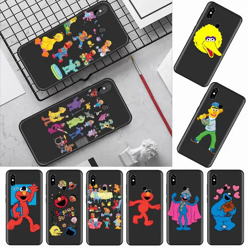 

Ins Sesame Street Cookie Phone Case For Xiaomi Redmi mi note max 3 5 6 8 9 10 t S SE lite pro Soft Silicone Shell Cover Funda