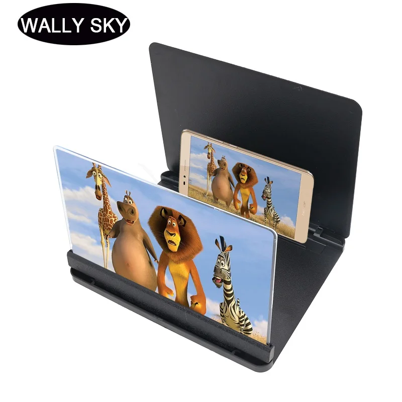 Смартфон усилитель экрана Мобильный телефон Складная лупа Настольная Лупа