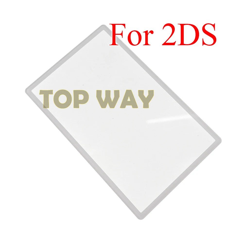 

1pcs Black White For Nintendo 2DS Top LCD Screen For 2DS Top Surface Mirror Outer Lens Cover Upper LCD Screen Front Plastic