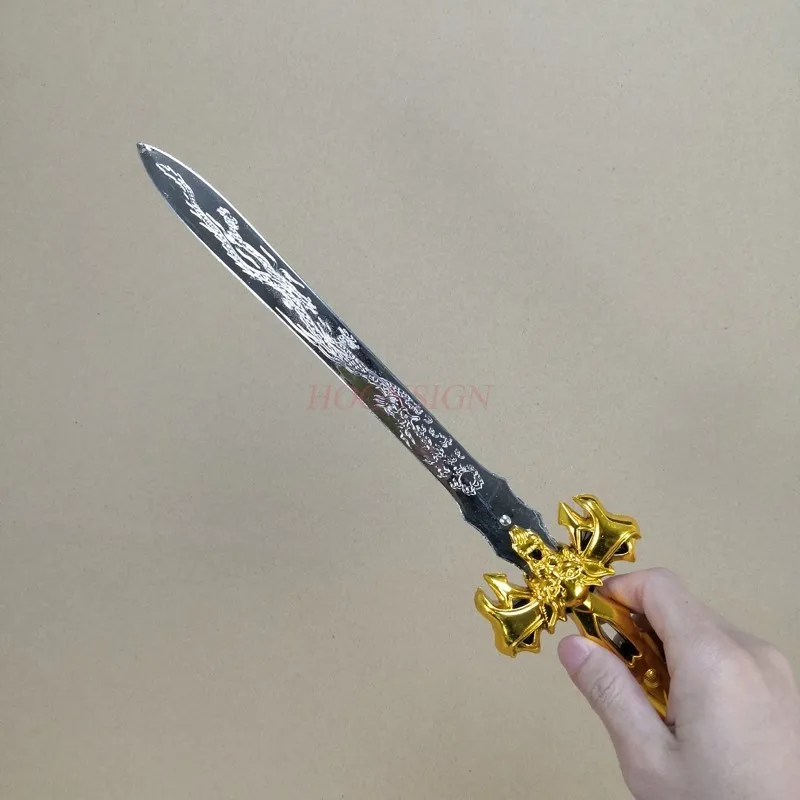 Меч для мальчиков Мягкий пластиковый игрушечный меч Древний дракон Категория оружия для драматических сцен Мальчики 2-4 лет 2021 год.