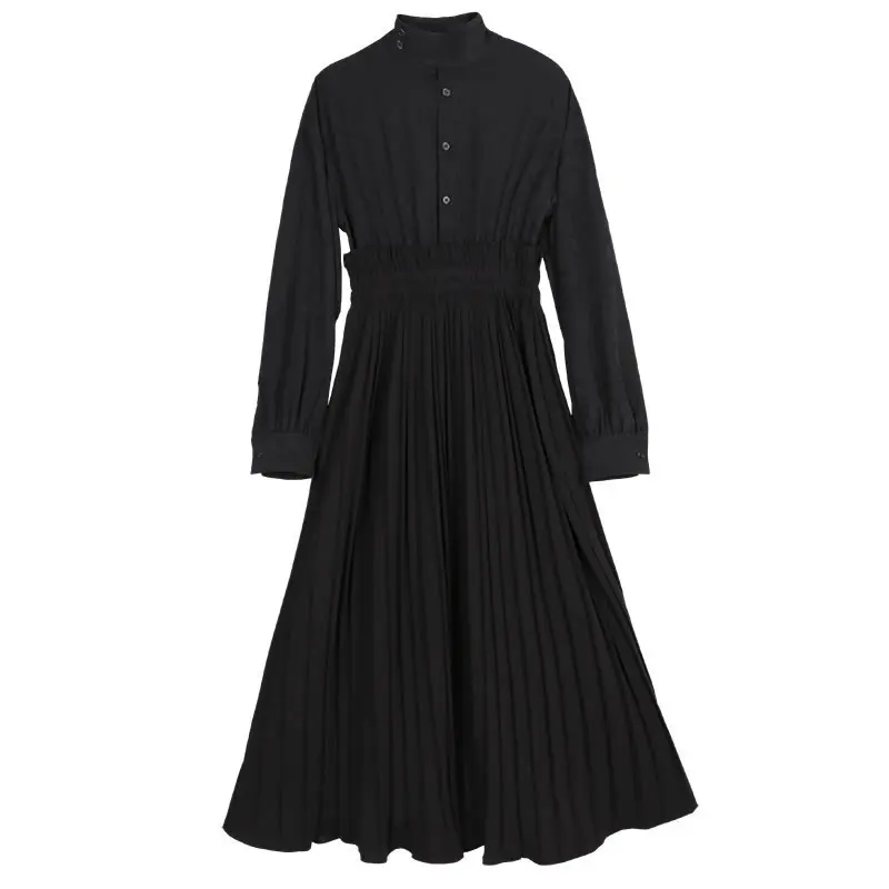 XITAO Elegant Pleated Dress High Waist Patchwork Two Piece Set 2019 Winter Small Fresh Loose DMY2075 | Женская одежда