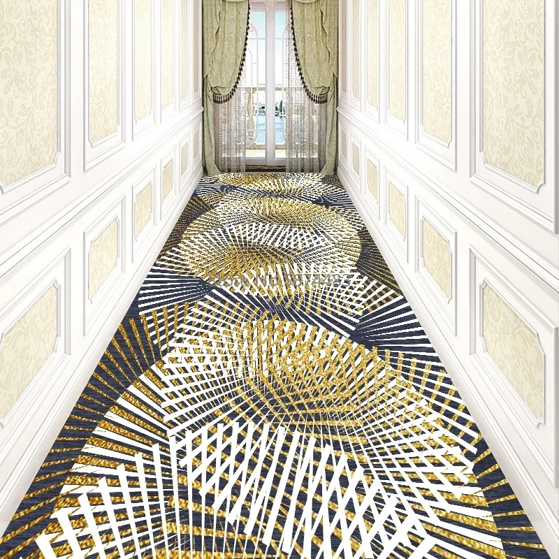 Европейские геометрические лестницы Длинные коврики для прихожей отеля дома