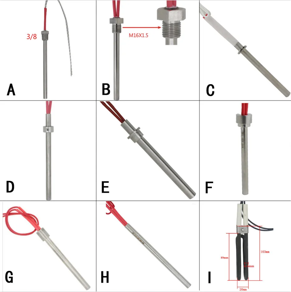 220v 30W  pellet igniter 300w glow plug igniter 155 - 180 mm