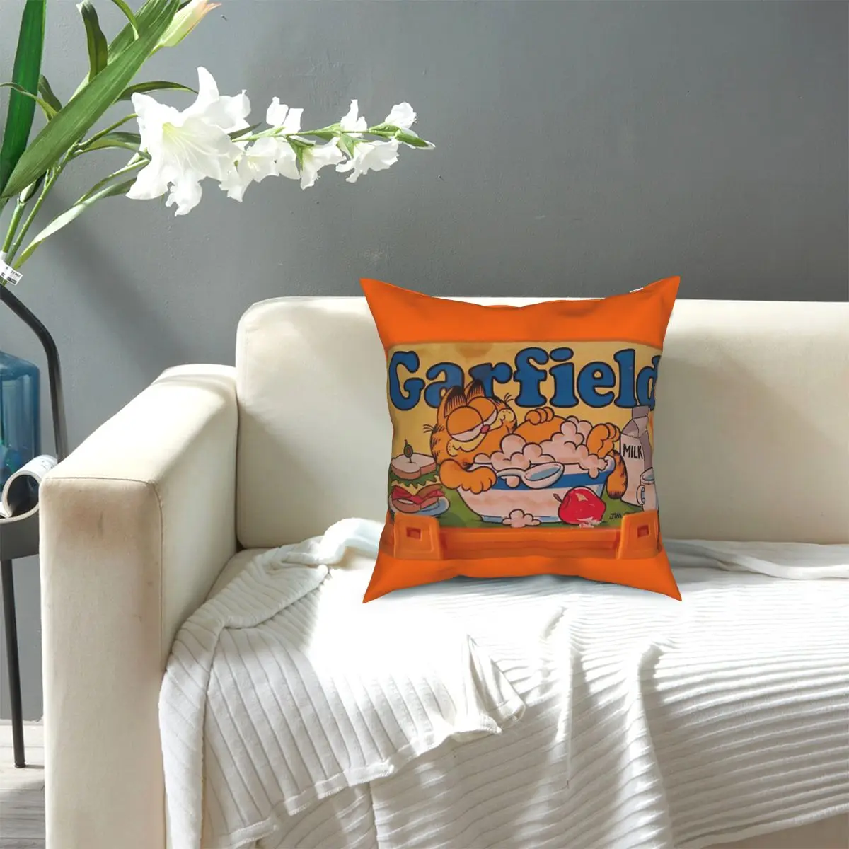 

Garfield Pillowcase Printing Polyester Cushion Cover Decor Pillow Case Cover Bed 45*45cm Cushion Covers Drop Shipping 40X40cm
