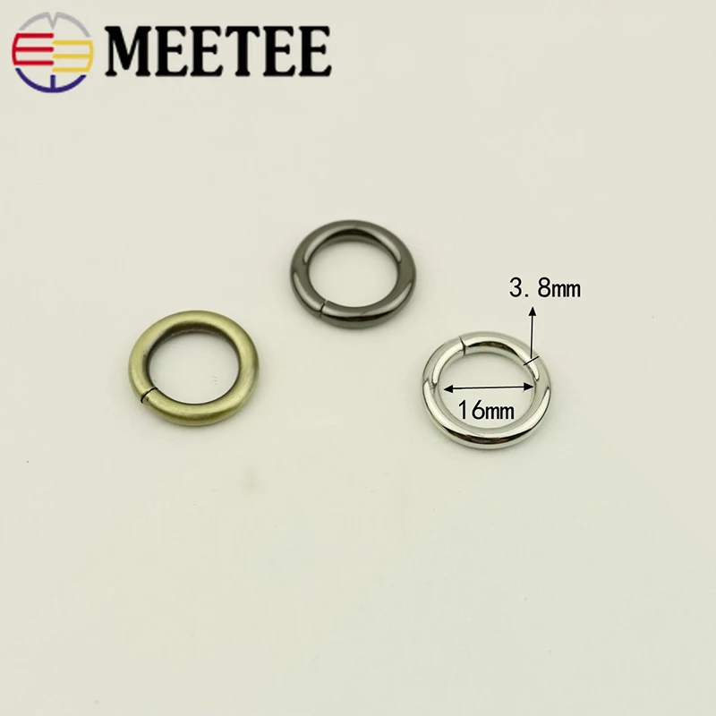 Металлические застежки-кольца 5/10 шт. воротник и сумка для собак ремень ремешок