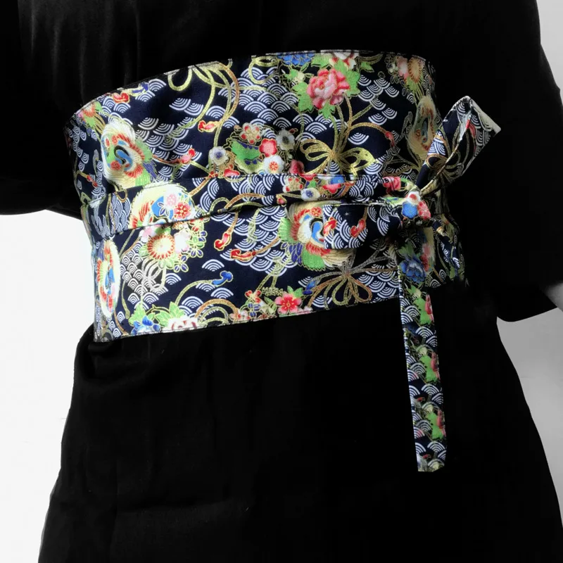 Женское кимоно с вышивкой в японском винтажном стиле традиционное кардиган Оби