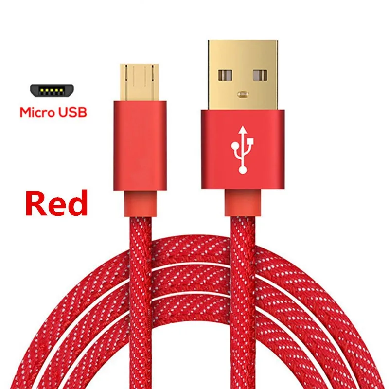 Red Кабель Micro USB для быстрой зарядки, кабель Micro USB 3A для samsung, huawei, Xiaomi, xiomi, iRedmi, зарядный кабель для телефона, шнур Microusb - Цвет: Red