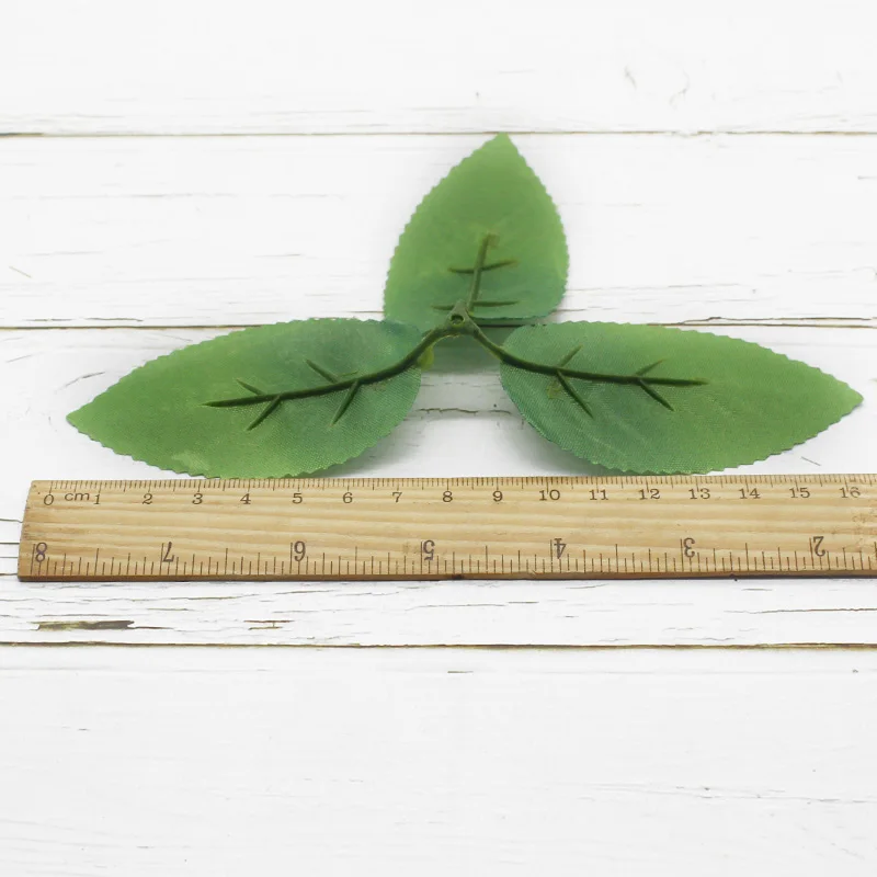 Искусственные растения 10 шт. листья роз шелковые для рождества свадьбы невесты