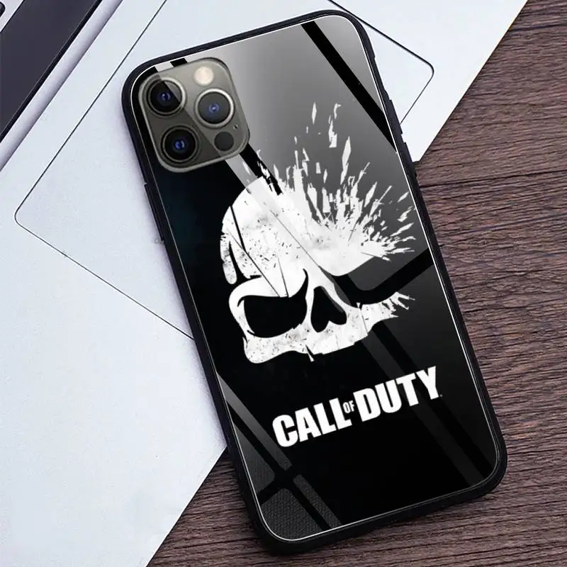 

CALL OF DUTY GAME Customer Phone Cases Tempered Glass For iPhone 12 Pro Max Mini 11 Pro XR XS MAX 8 X 7 6S 6 Plus SE 2020 case