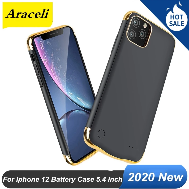 Araceli 5500 мАч для iphone 12 батарея чехол 5 4 дюймов ультра тонкий смарт-зарядное