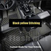 wlmwl custom leather car mat for tesla all medels models 3 model s model x model y custom auto foot pads automobile carpet cover