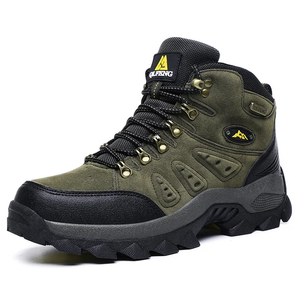 Green Winter Men's Ankle Boots Classic Outdoor Athletic Sneakers Athletic Shoes Women Boots Female Warm Large Size Cotton Shoes 36-48 - Цвет: Green