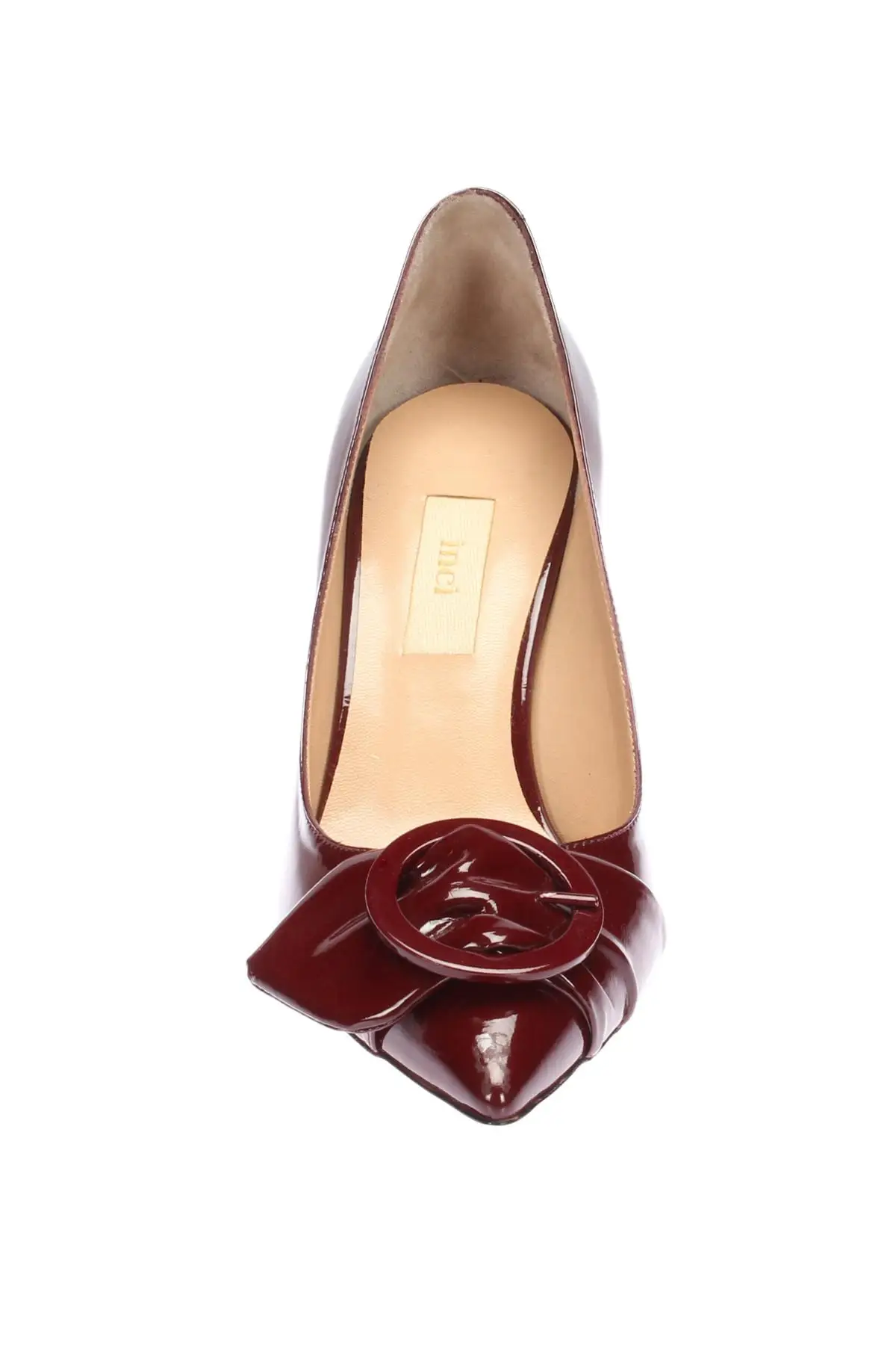 Жемчужные Бордовые женские туфли на высоком каблуке 120130002936|Женские туфли| |