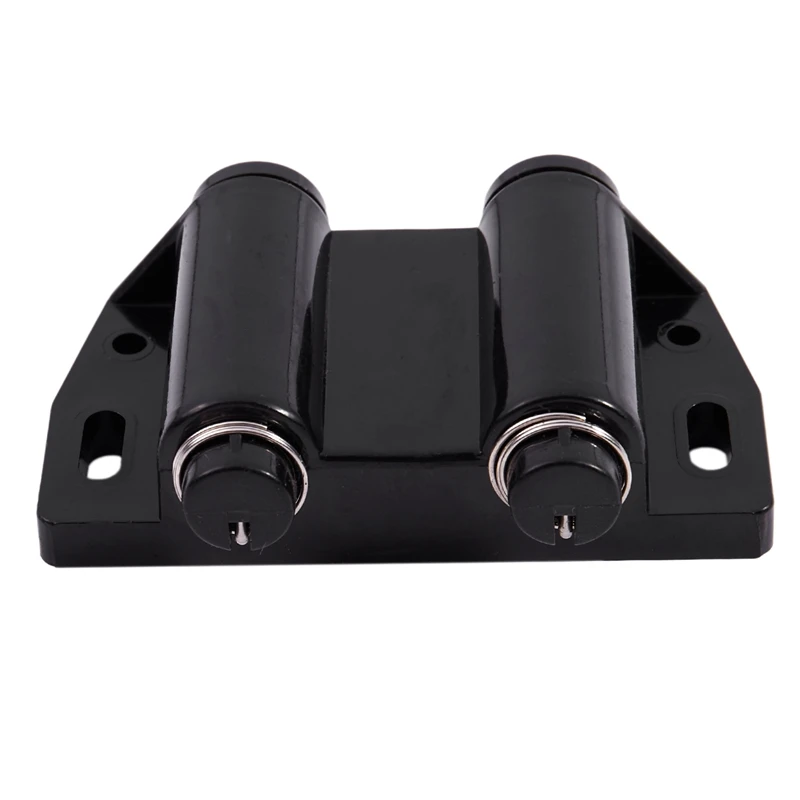 Черная пластиковая металлическая двойная Магнитная нажимная головка дверная