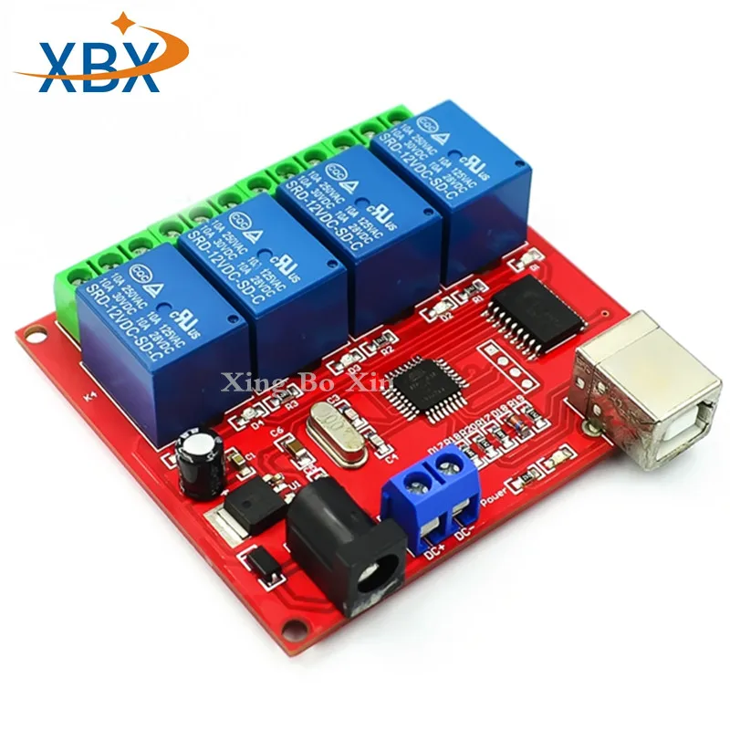 2/4/8 канальный релейный модуль компьютера USB переключатель управления ПК